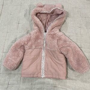 Carter's Soft Pink Fleece Jacket with Hood